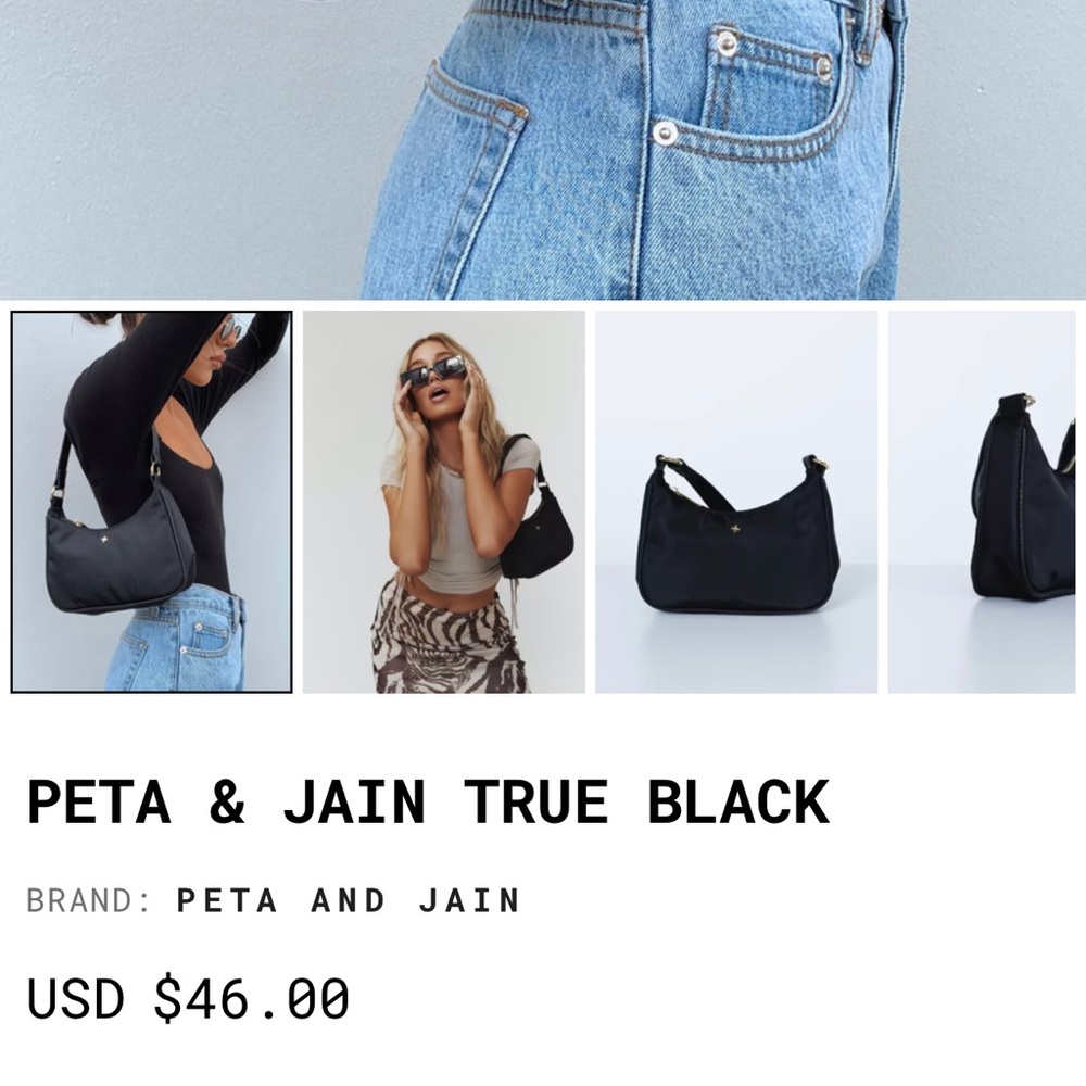 Peta + Jain True Black Purse